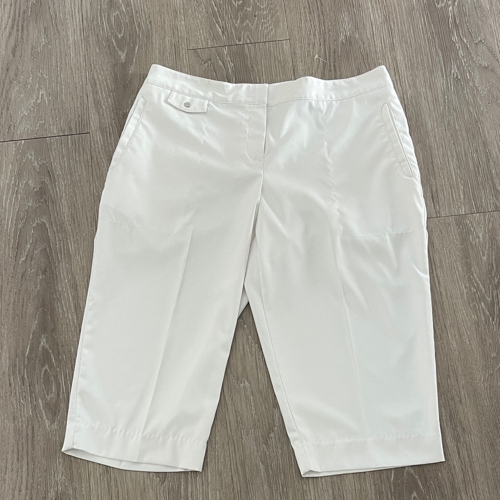 Women's White Athletic Shorts